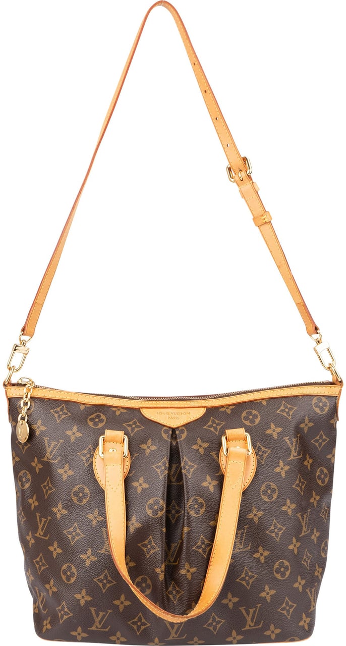 Louis Vuitton Louis Vuitton Canvas Monogram Palermo MM Handbag Bruin