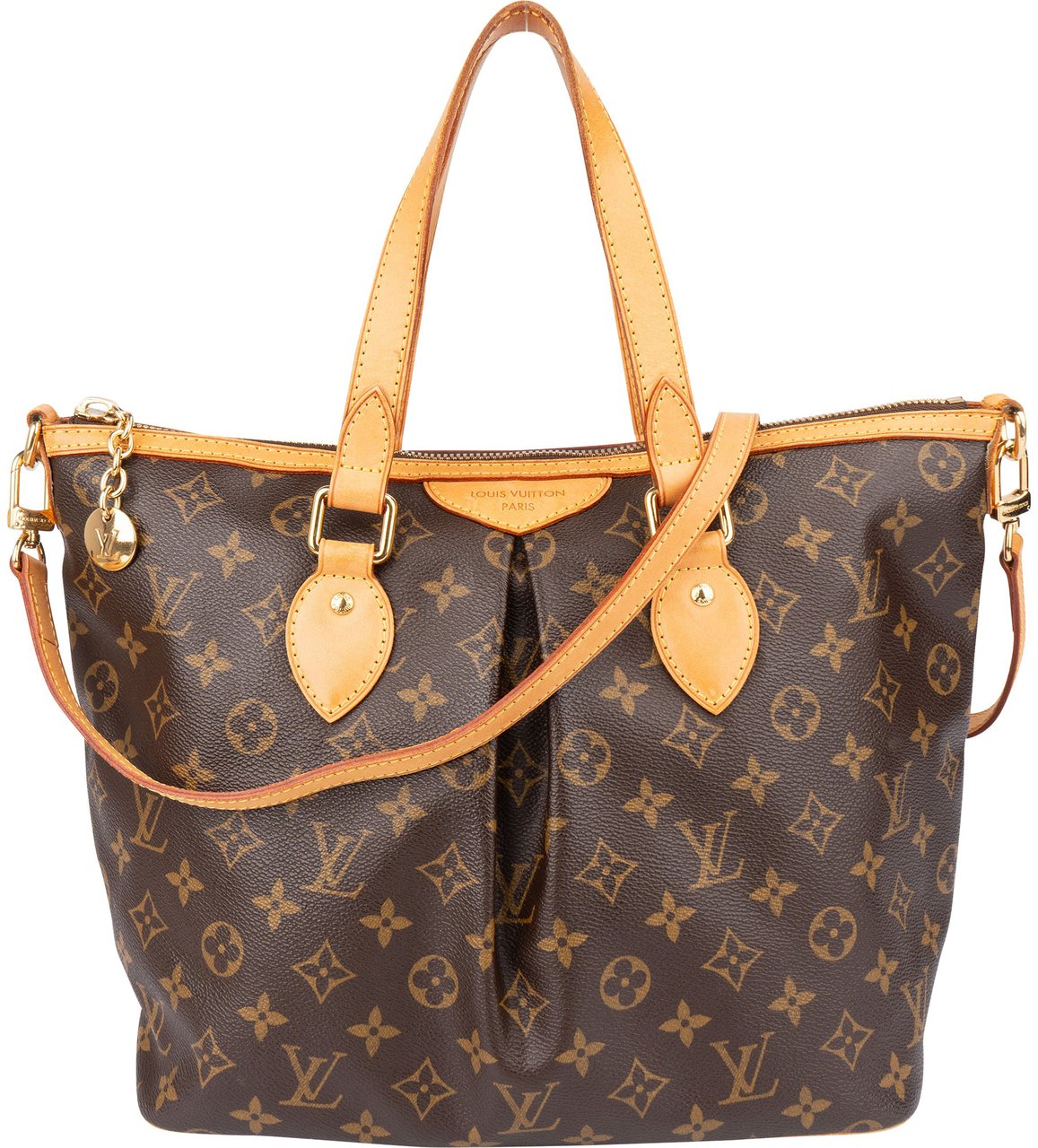 Louis Vuitton Louis Vuitton Canvas Monogram Palermo MM Handbag Bruin