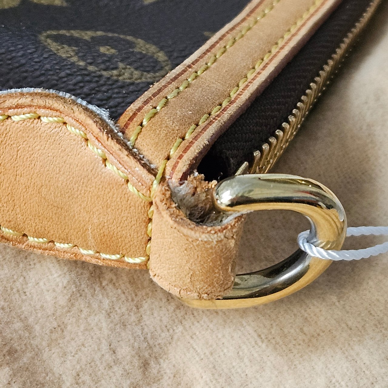 Louis Vuitton Louis Vuitton Canvas Monogram Palermo MM Handbag Bruin