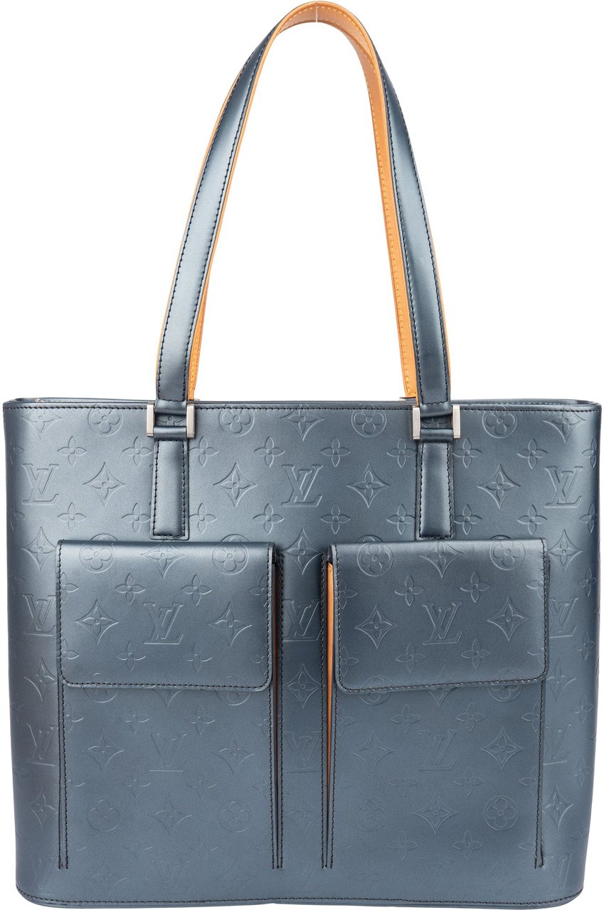Louis Vuitton Louis Vuitton Mat Vernis Monogram Wilwood Handbag Blauw
