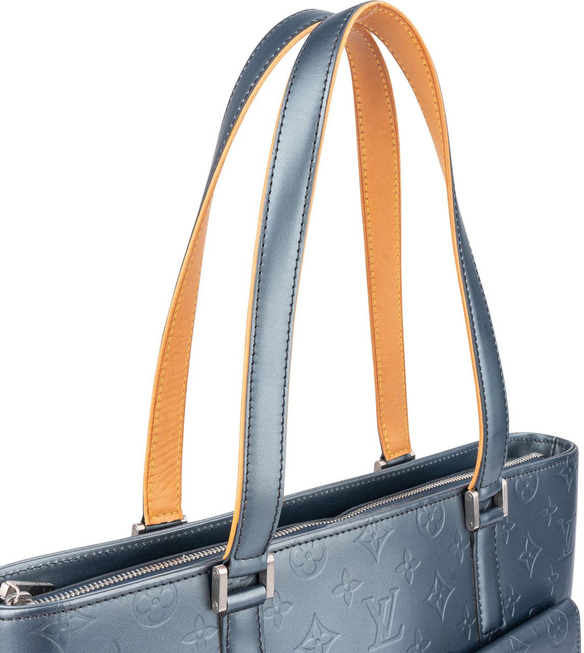 Louis Vuitton Louis Vuitton Mat Vernis Monogram Wilwood Handbag Blauw