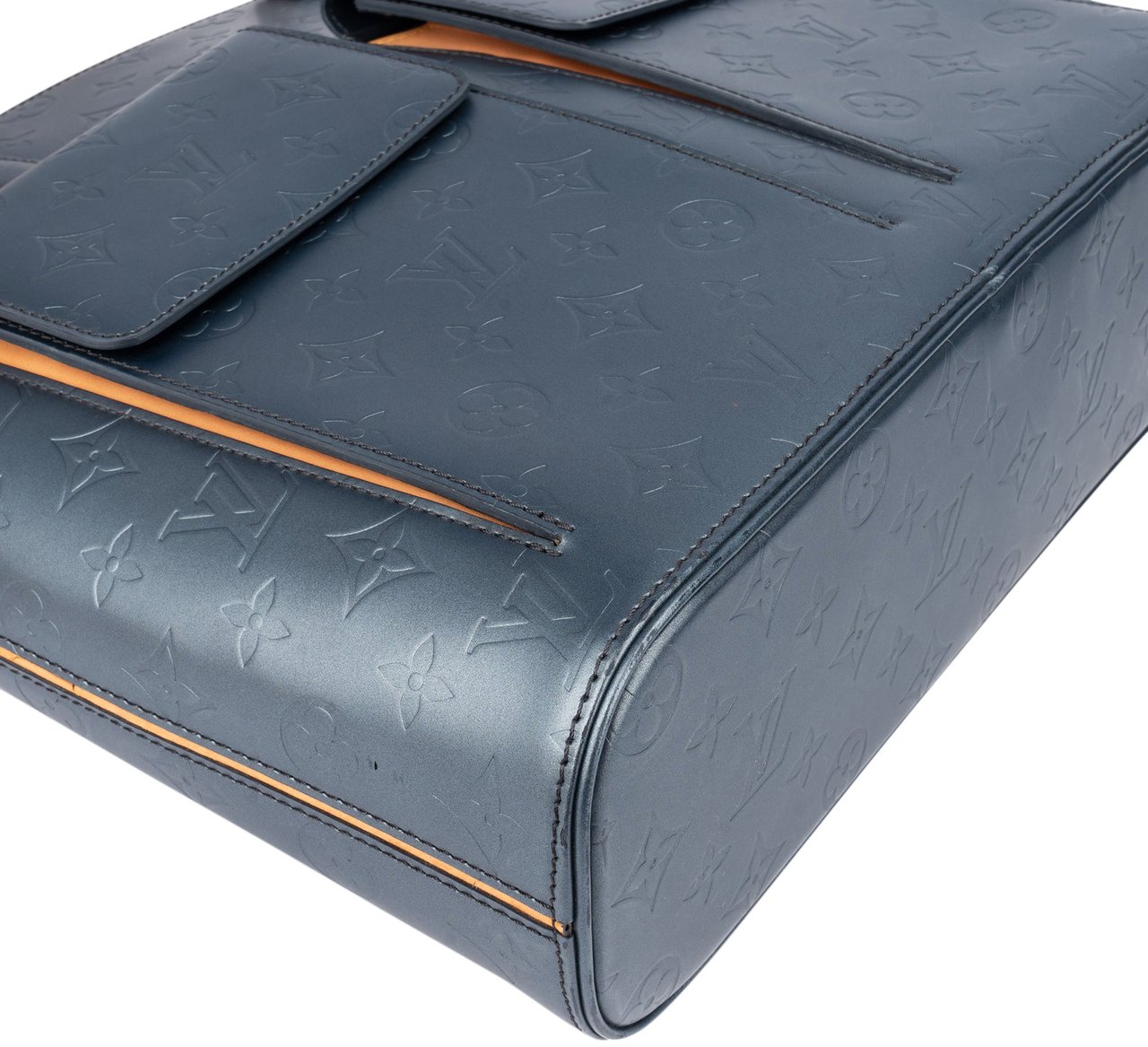 Louis Vuitton Louis Vuitton Mat Vernis Monogram Wilwood Handbag Blauw