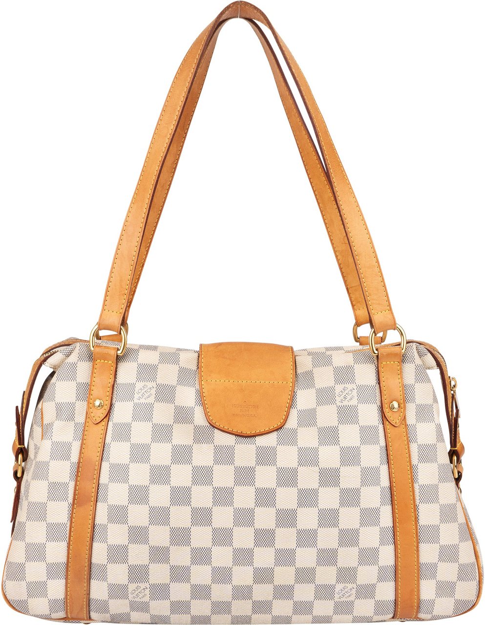 Louis Vuitton Louis Vuitton Damier Azur Monogram Stresa PM Shoulder Bag Wit
