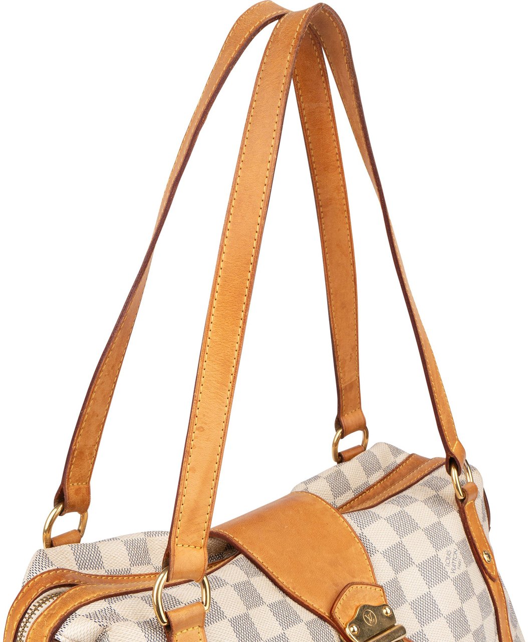 Louis Vuitton Louis Vuitton Damier Azur Monogram Stresa PM Shoulder Bag Wit