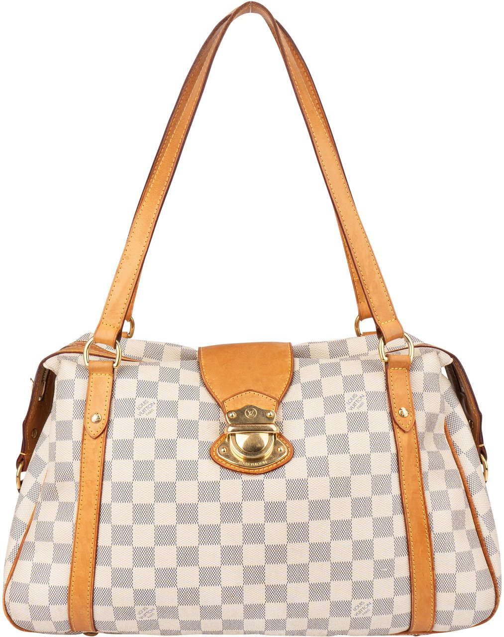 Louis Vuitton Louis Vuitton Damier Azur Monogram Stresa PM Shoulder Bag Wit