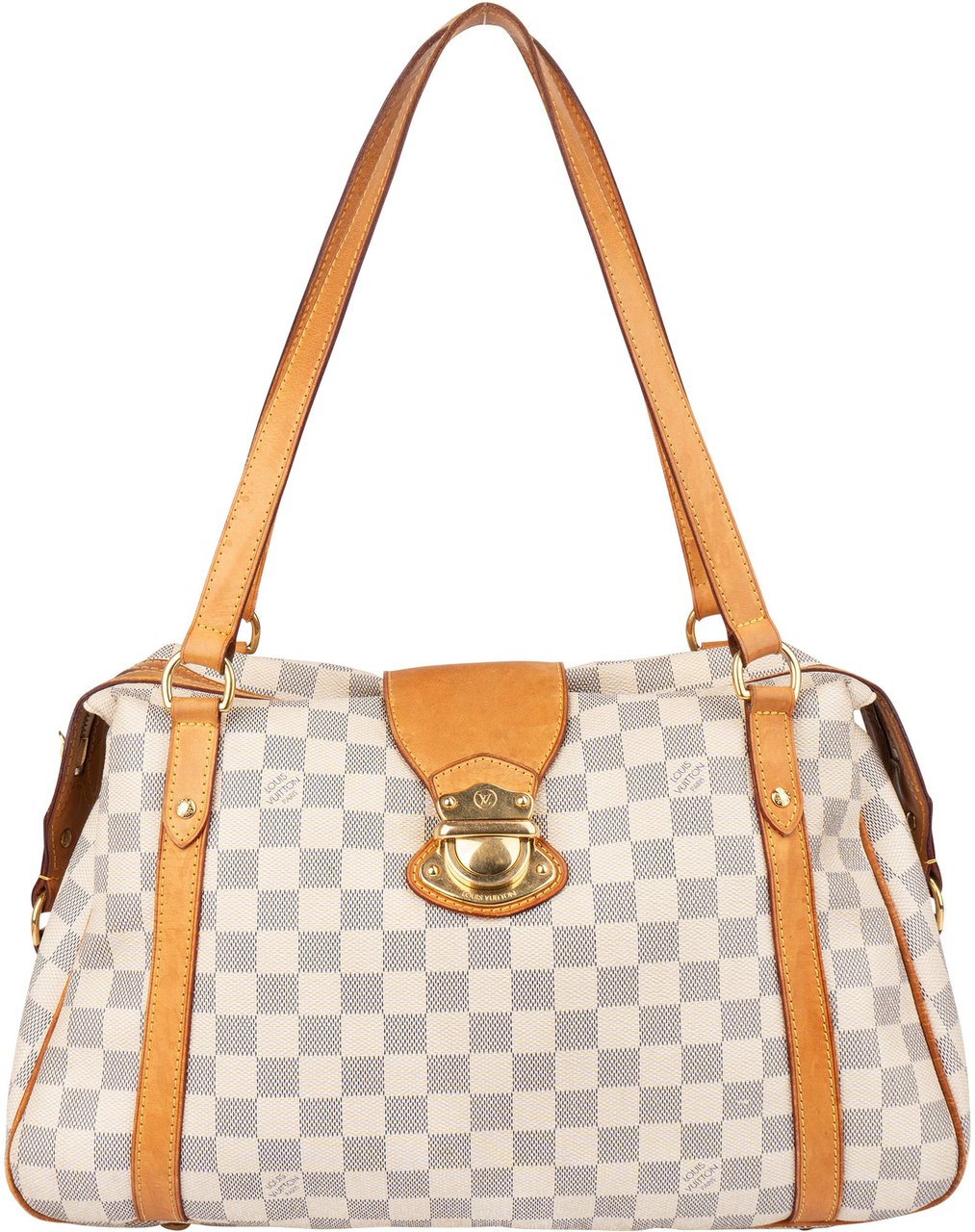 Louis Vuitton Louis Vuitton Damier Azur Monogram Stresa PM Shoulder Bag Wit