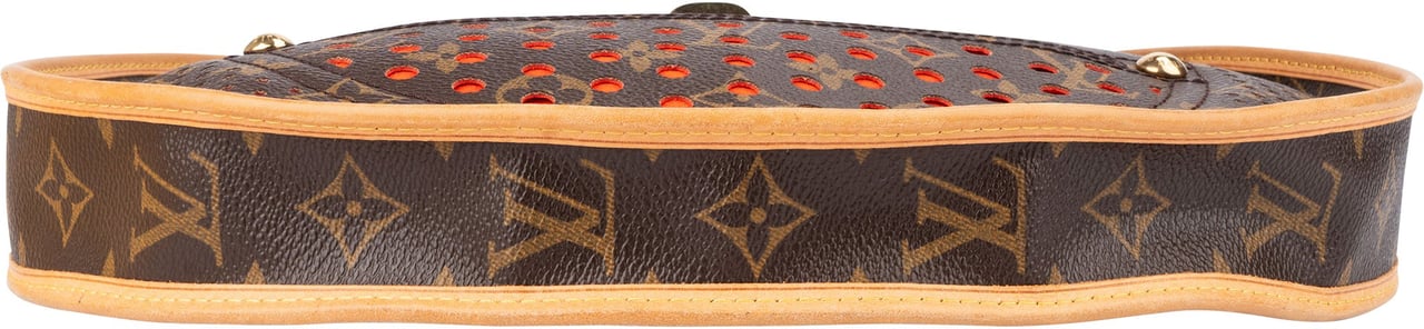 Louis Vuitton Louis Vuitton Limited Perforated Demi Lune Shoulder Bag Bruin
