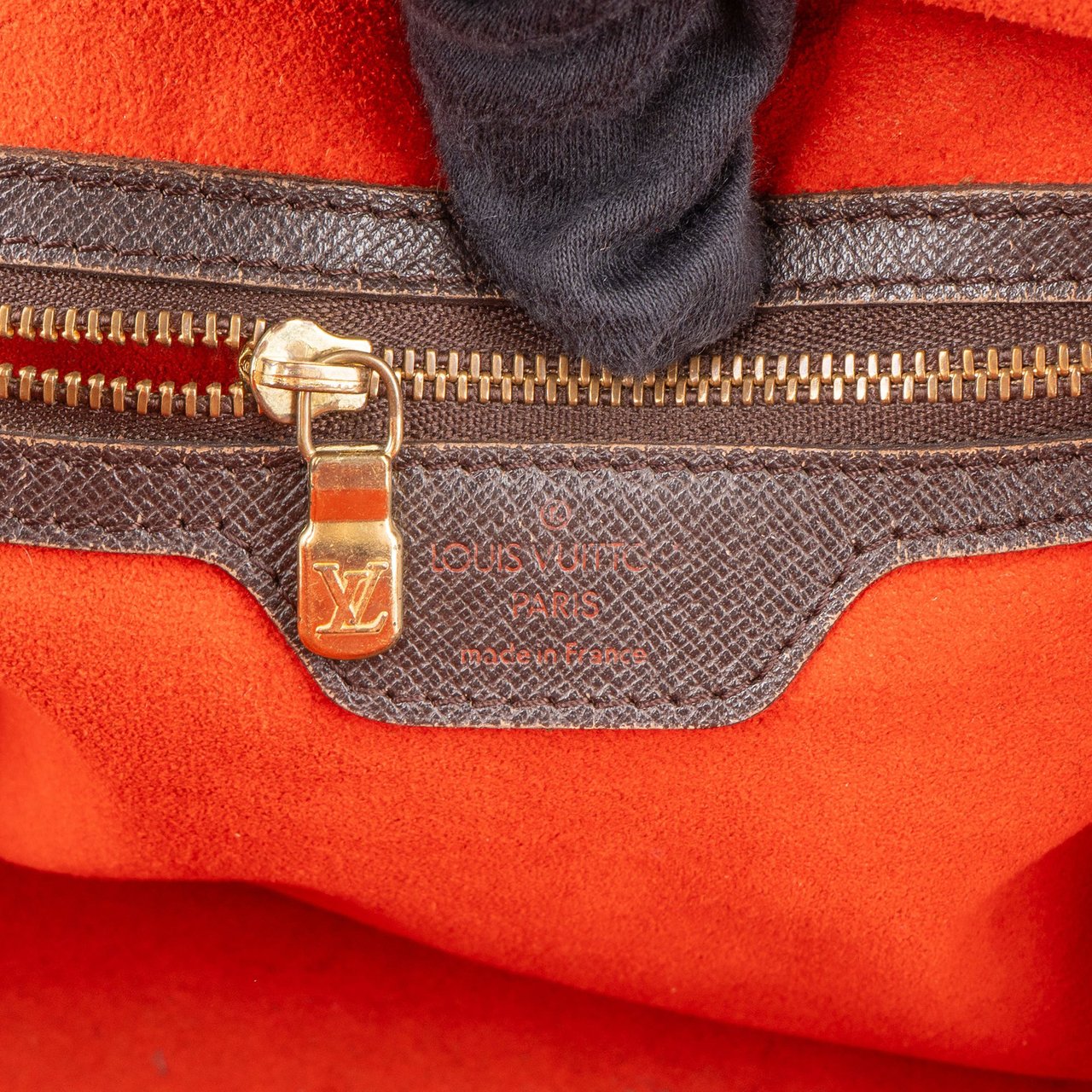 Louis Vuitton Damier Ebene Monogram Brera Handbag Bruin