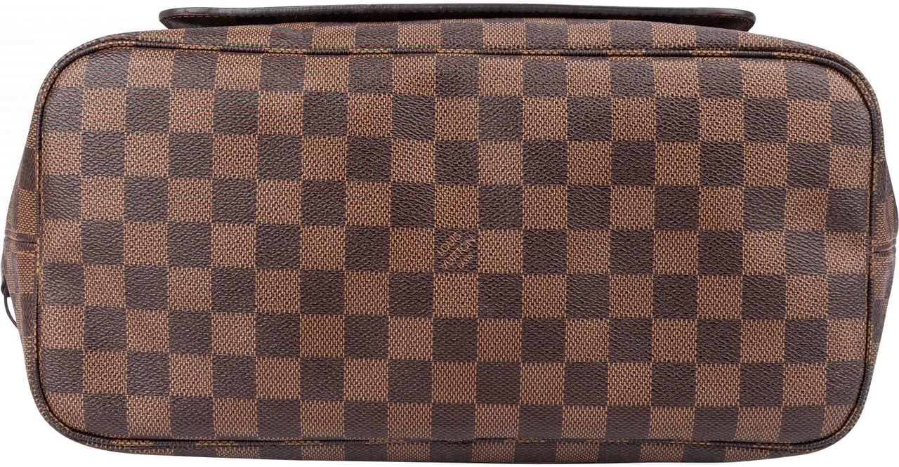 Louis Vuitton Louis Vuitton Damier Ebene Monogram Neverfull MM Shopper Handbag Bruin