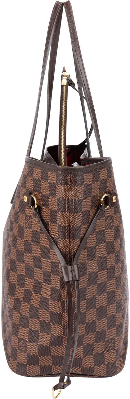 Louis Vuitton Louis Vuitton Damier Ebene Monogram Neverfull MM Shopper Handbag Bruin