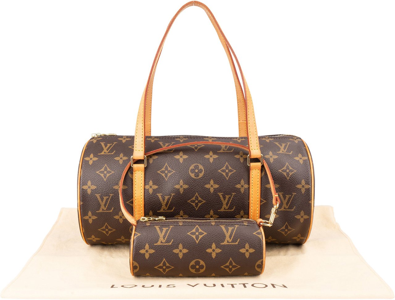 Louis Vuitton Louis Vuitton Canvas Monogram Papillon Set Handbag Bruin