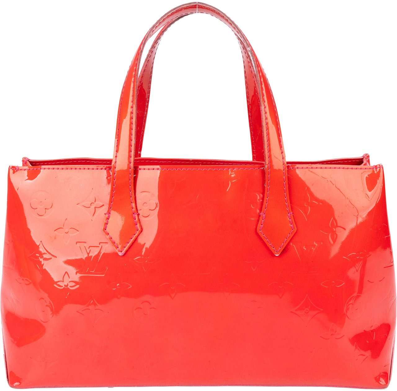 Louis Vuitton Louis Vuitton Red Vernis Monogram Wilshire Handbag Rood