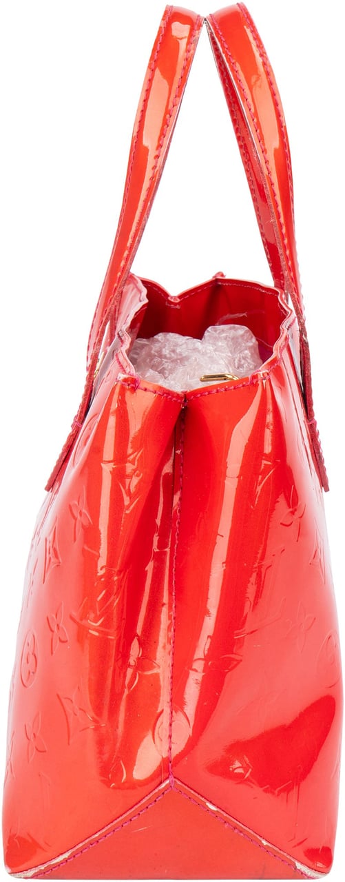 Louis Vuitton Louis Vuitton Red Vernis Monogram Wilshire Handbag Rood