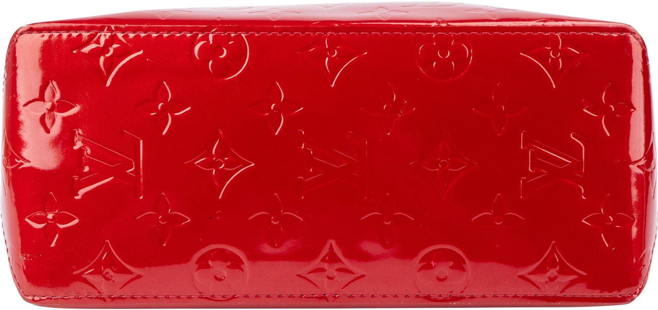 Louis Vuitton Red Vernis Monogram Reade PM Handbag Rood