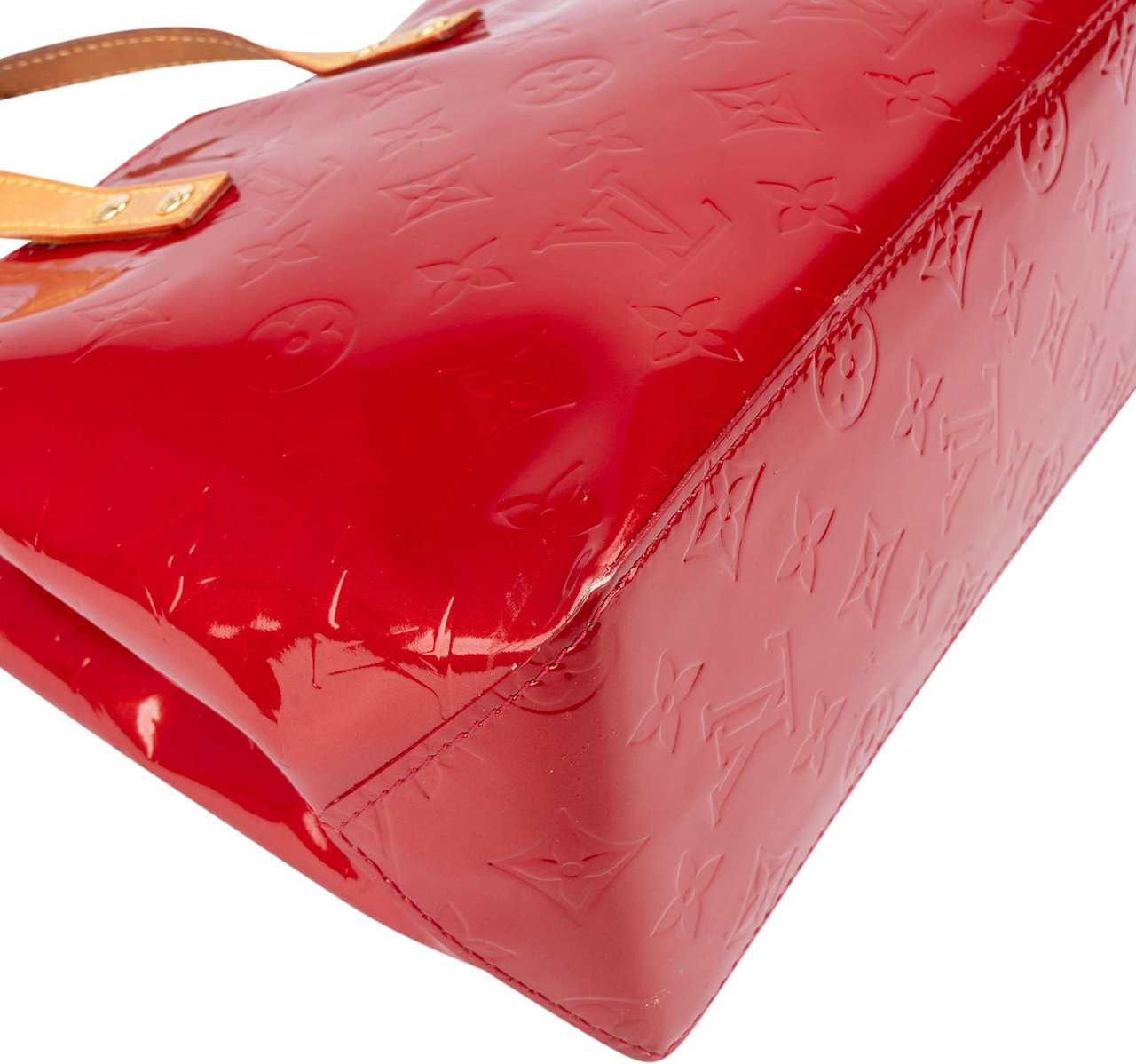 Louis Vuitton Red Vernis Monogram Reade PM Handbag Rood