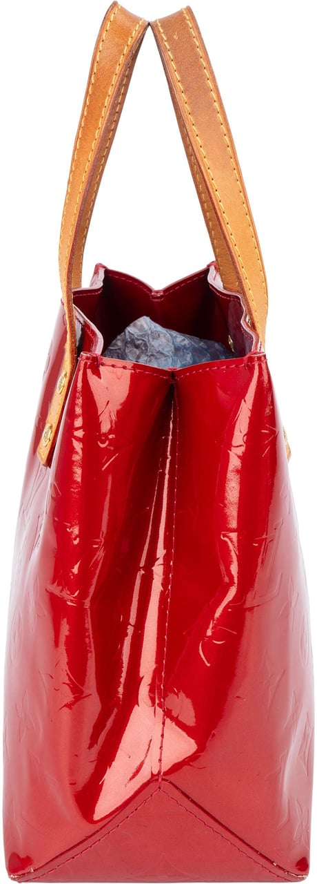 Louis Vuitton Red Vernis Monogram Reade PM Handbag Rood