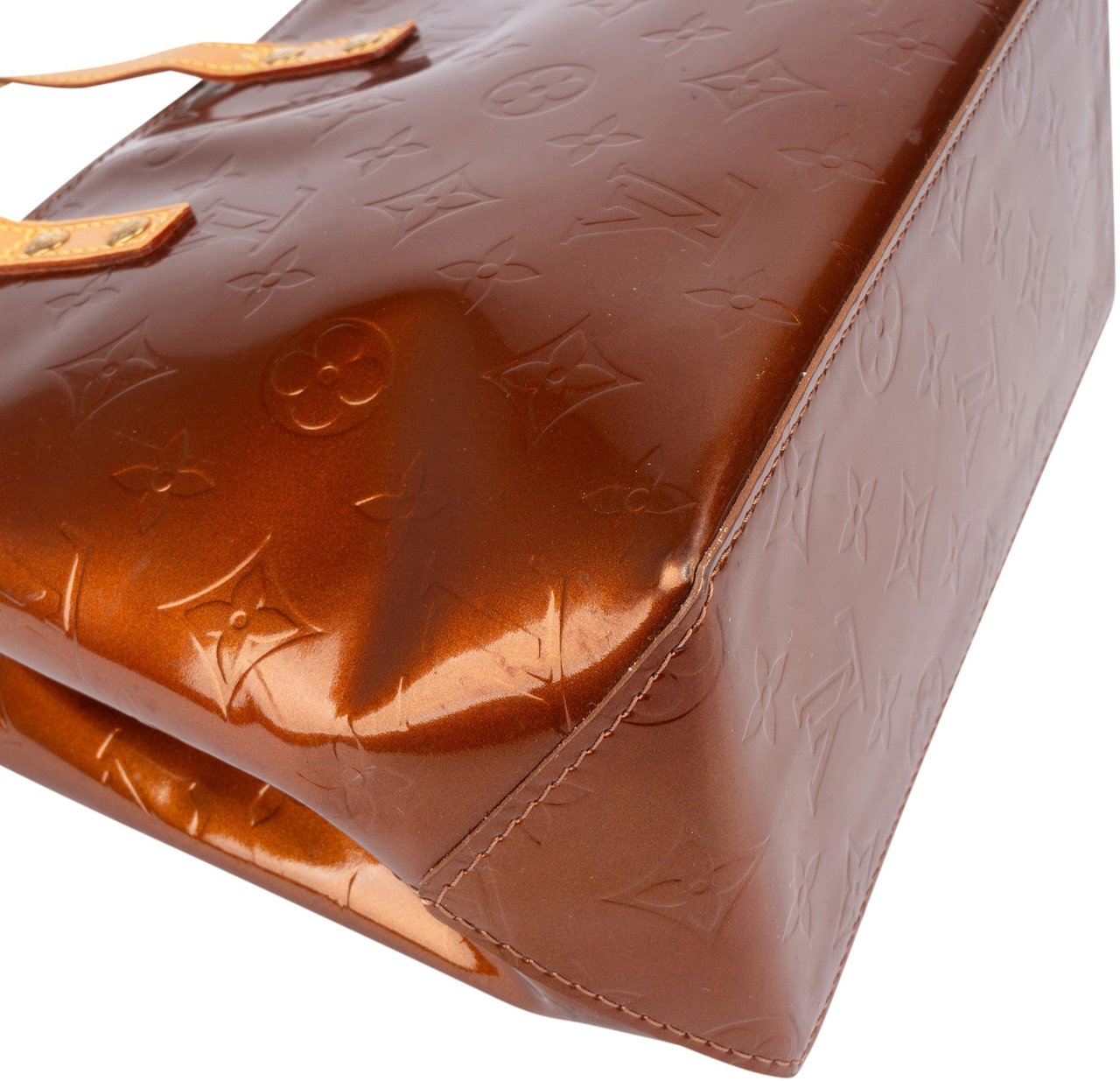 Louis Vuitton Louis Vuitton Vernis Monogram Reade PM Handbag Bruin