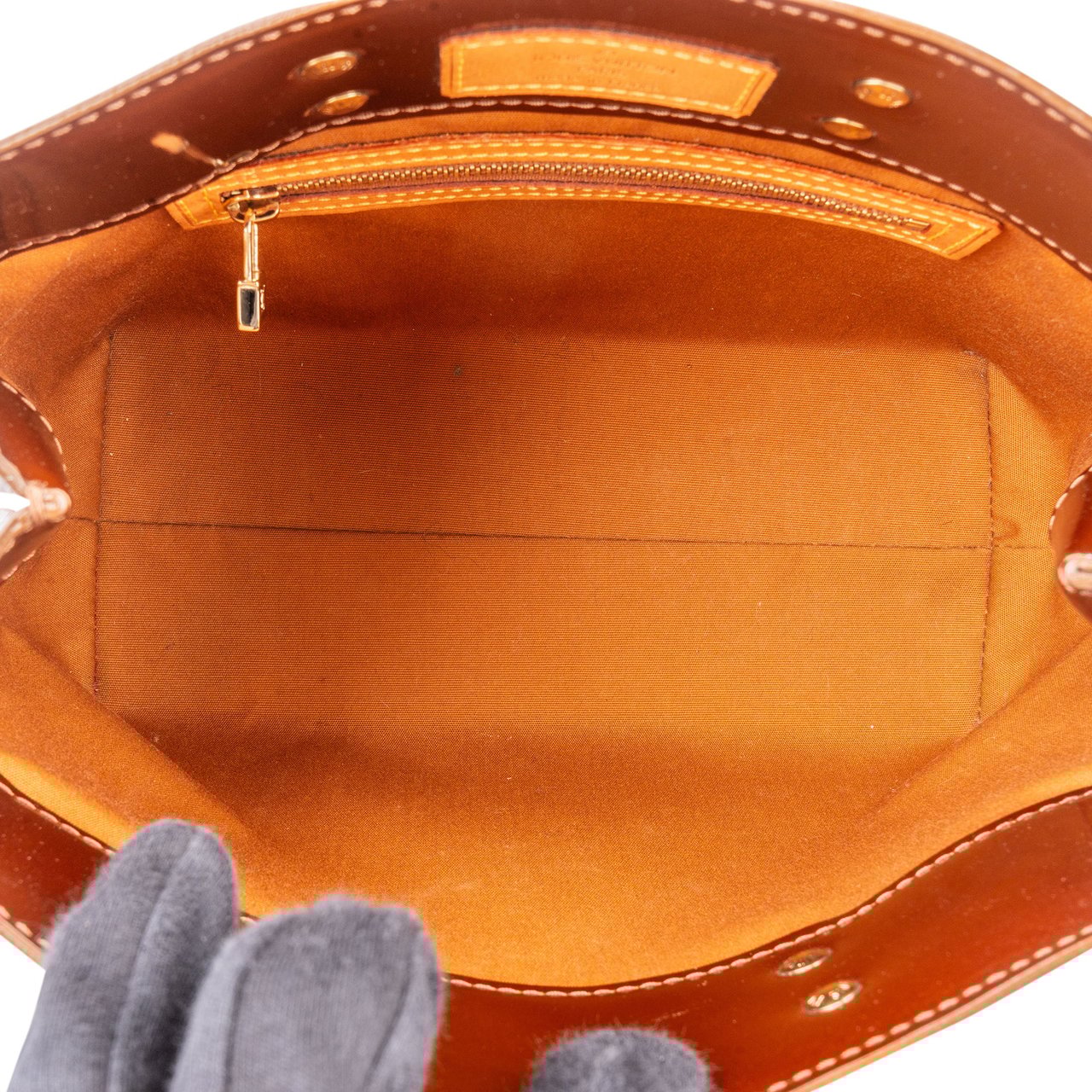 Louis Vuitton Louis Vuitton Vernis Monogram Reade PM Handbag Bruin