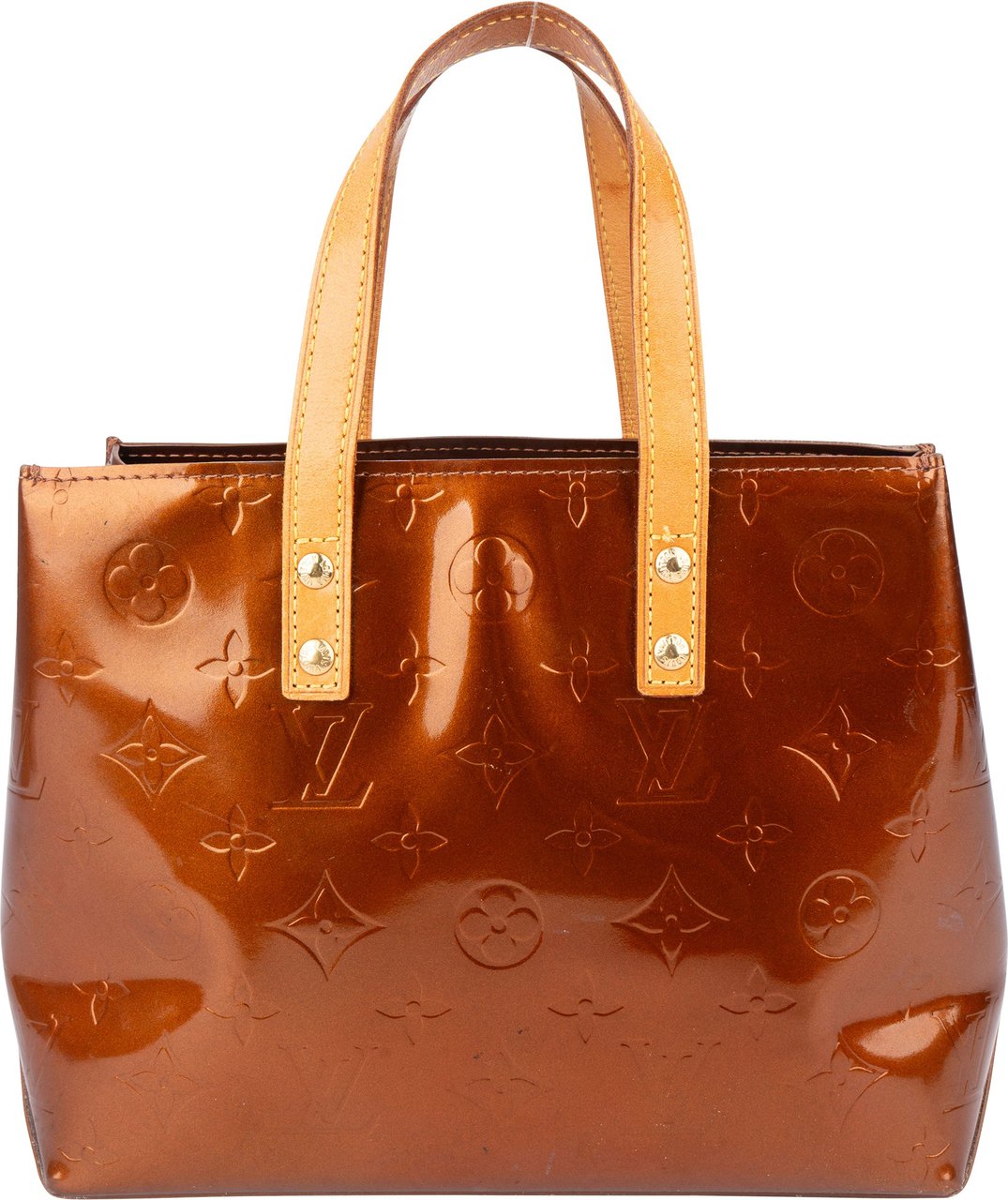 Louis Vuitton Louis Vuitton Vernis Monogram Reade PM Handbag Bruin