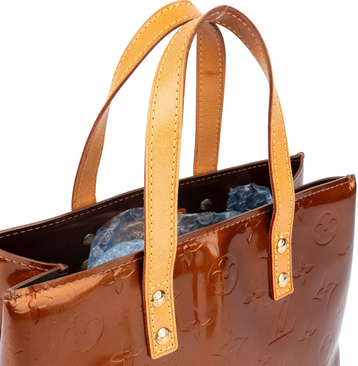 Louis Vuitton Louis Vuitton Vernis Monogram Reade PM Handbag Bruin