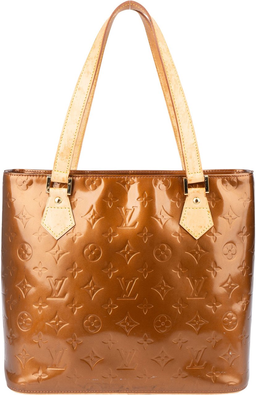 Louis Vuitton Louis Vuitton Vernis Monogram Houston Handbag Bruin