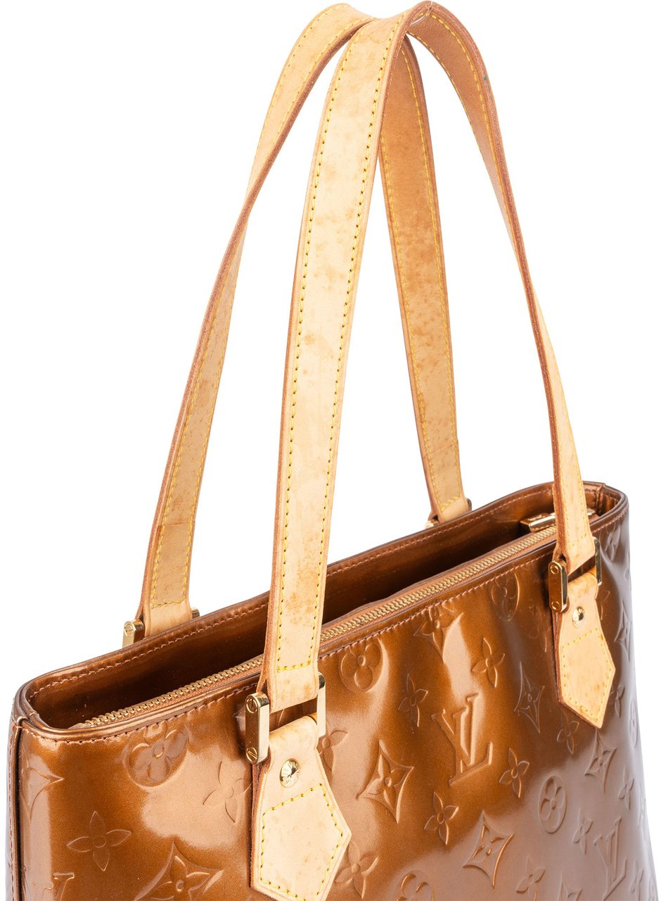 Louis Vuitton Louis Vuitton Vernis Monogram Houston Handbag Bruin
