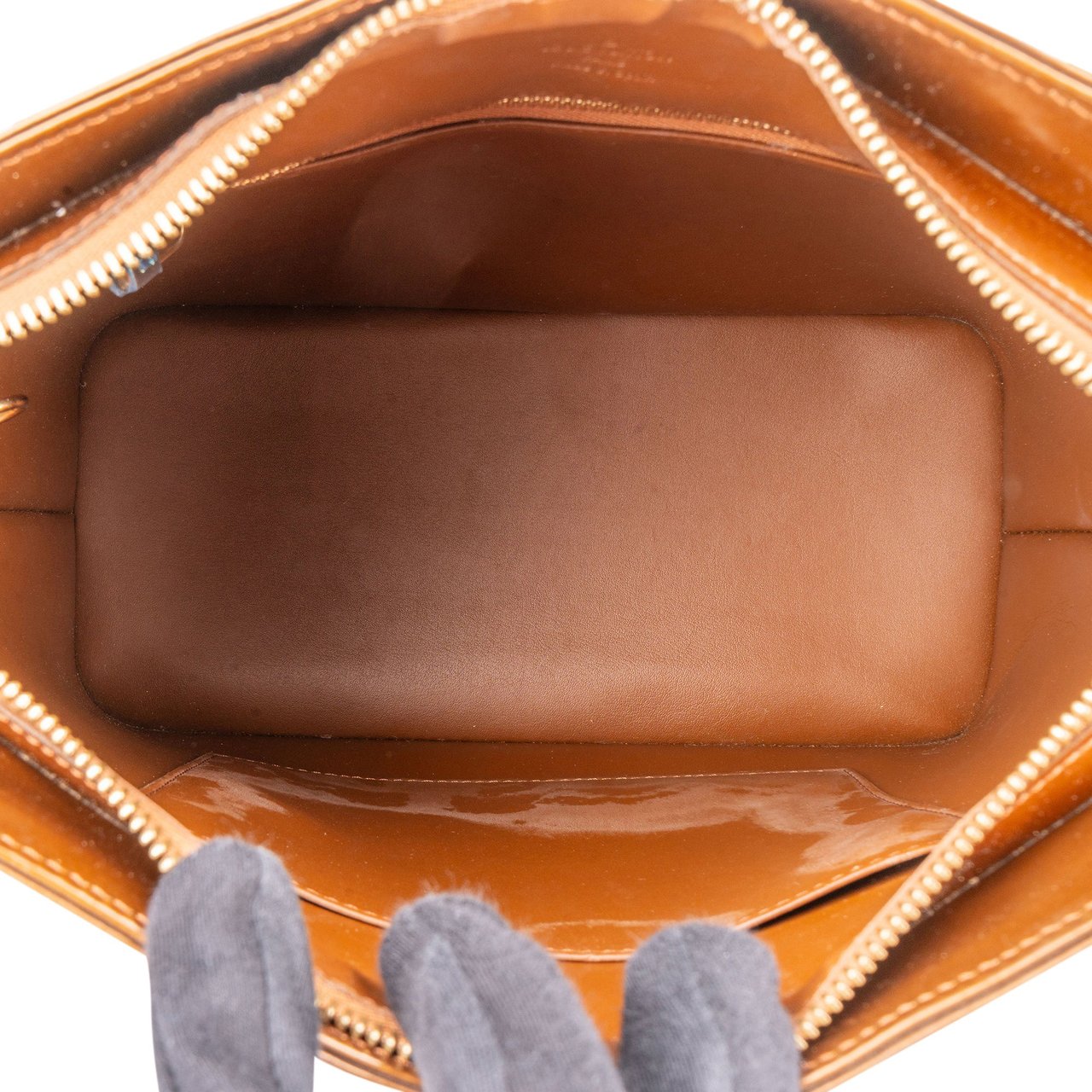 Louis Vuitton Louis Vuitton Vernis Monogram Houston Handbag Bruin