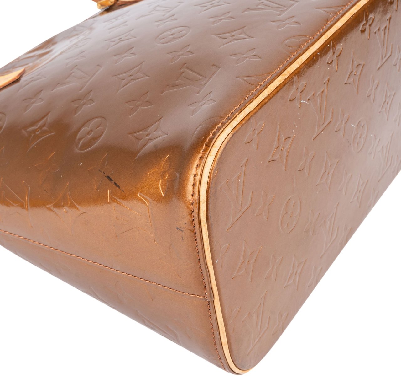 Louis Vuitton Louis Vuitton Vernis Monogram Houston Handbag Bruin