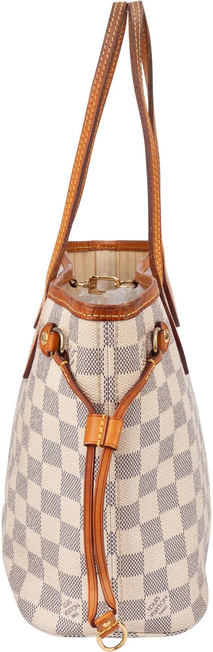 Louis Vuitton Louis Vuitton Damier Azur Monogram Neverfull PM Handbag Bruin