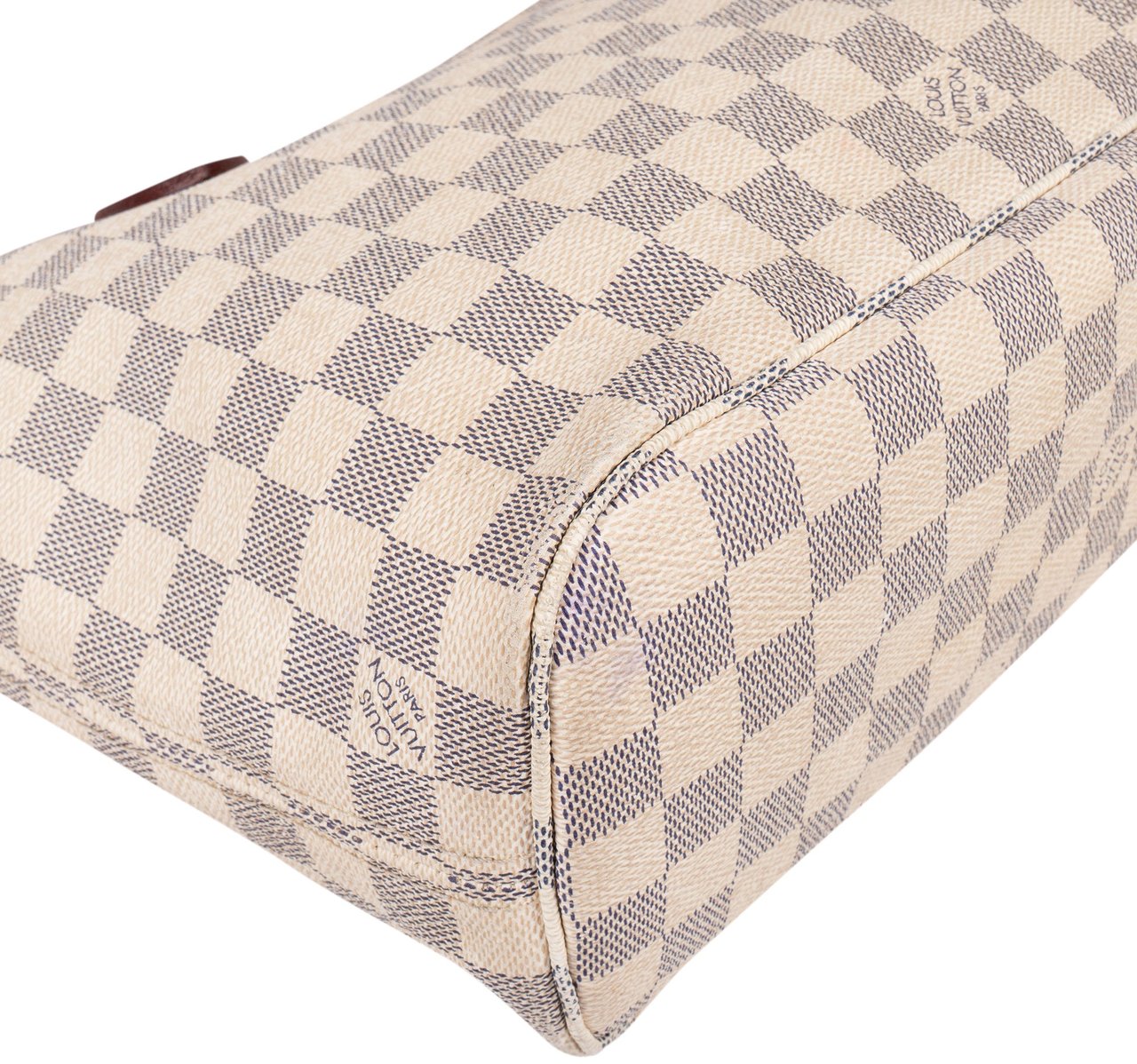 Louis Vuitton Louis Vuitton Damier Azur Monogram Neverfull PM Handbag Bruin