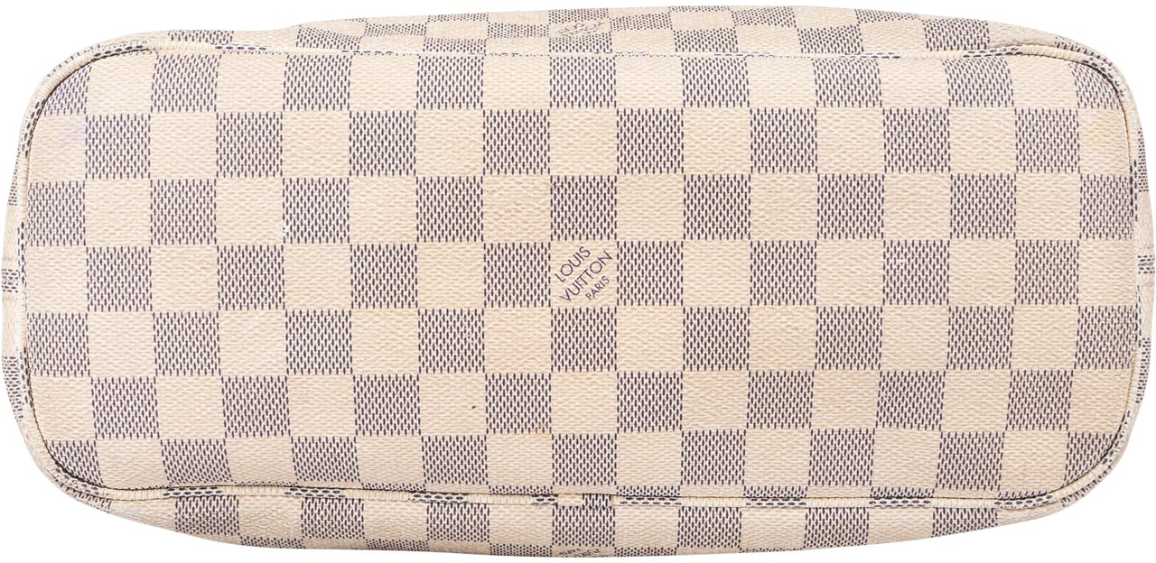 Louis Vuitton Louis Vuitton Damier Azur Monogram Neverfull PM Handbag Bruin