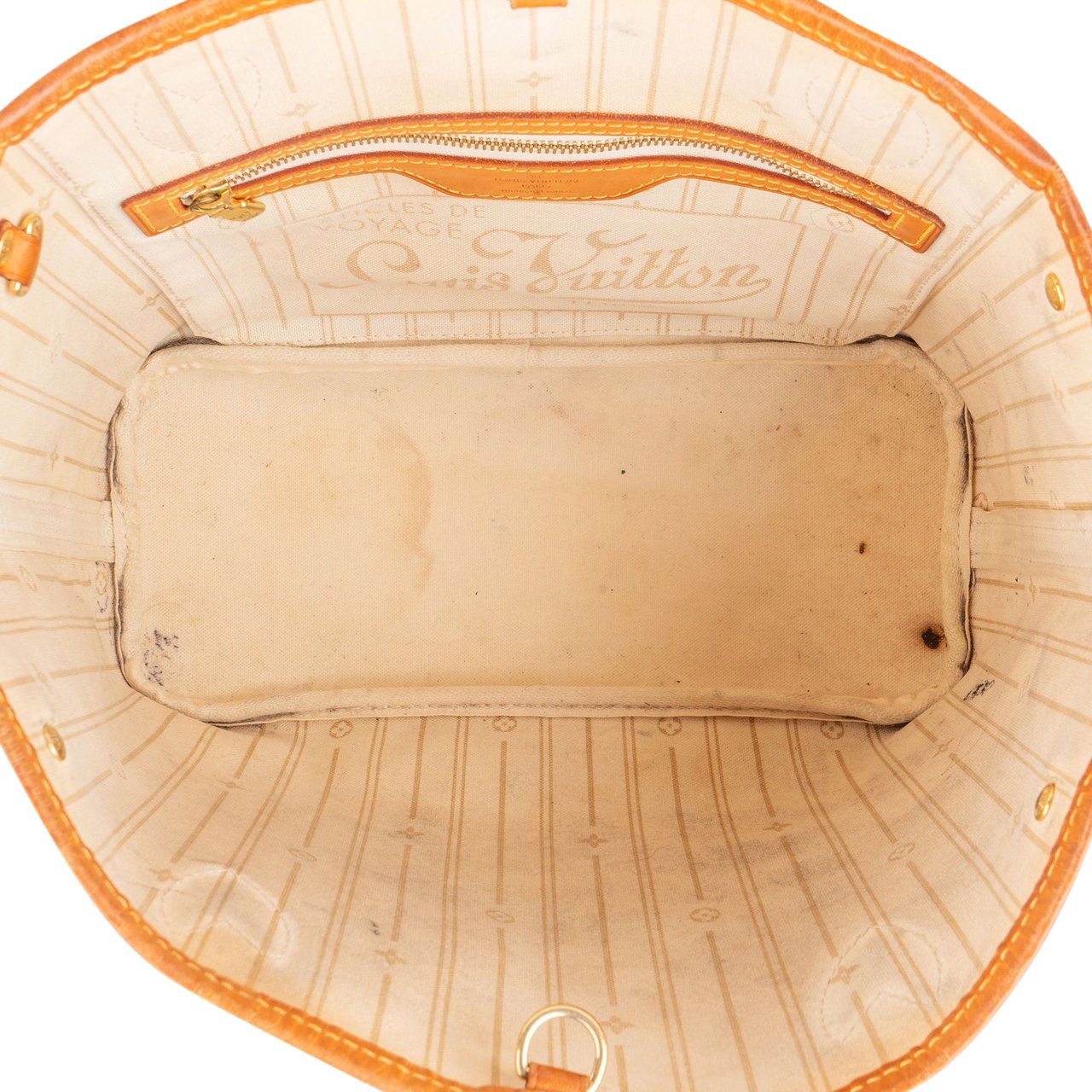 Louis Vuitton Louis Vuitton Damier Azur Monogram Neverfull PM Handbag Bruin