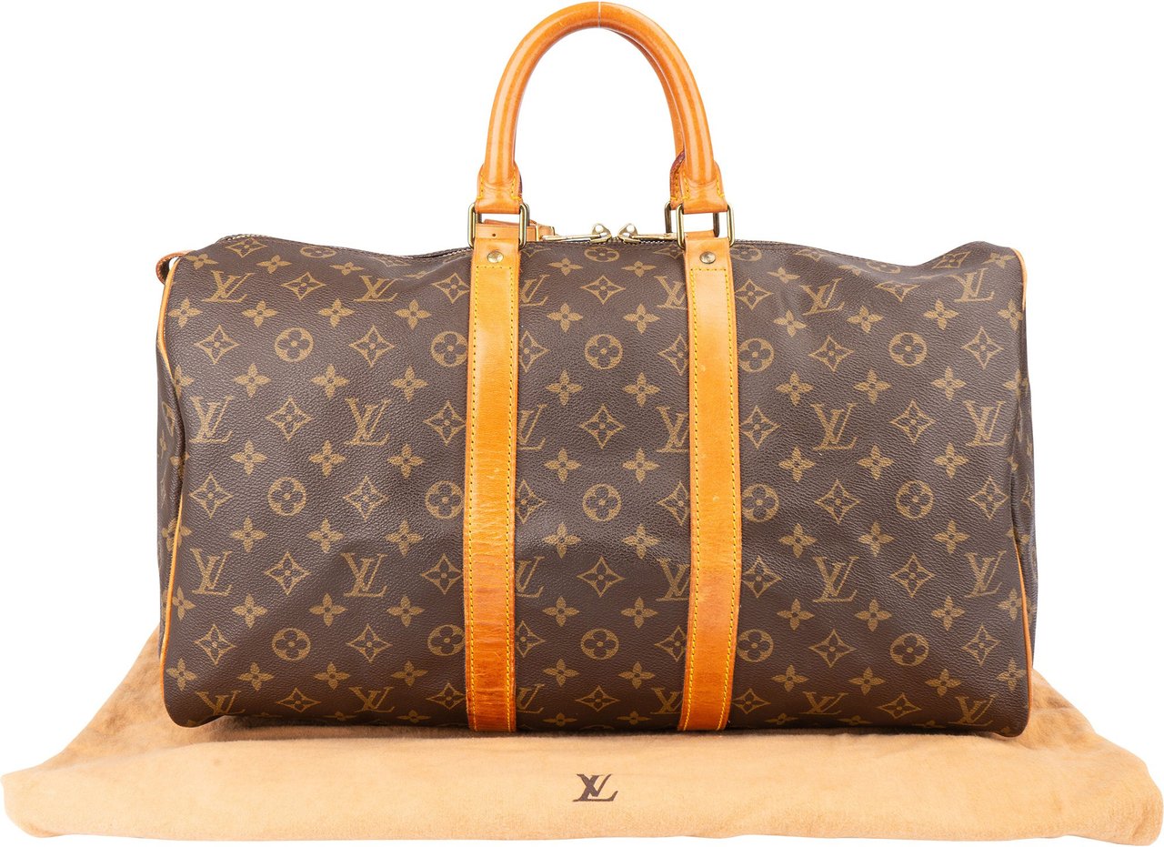 Louis Vuitton Louis Vuitton Canvas Monogram Keepall 45 Bruin