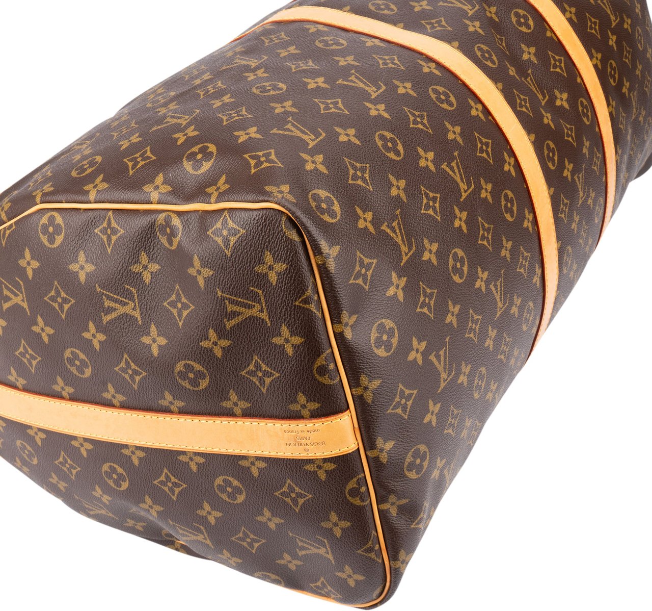 Louis Vuitton Louis Vuitton Canvas Monogram Keepall 60 Bandouliere Bruin