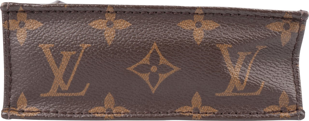 Louis Vuitton Louis Vuitton Canvas Monogram Petit Sac Plat Handbag Bruin