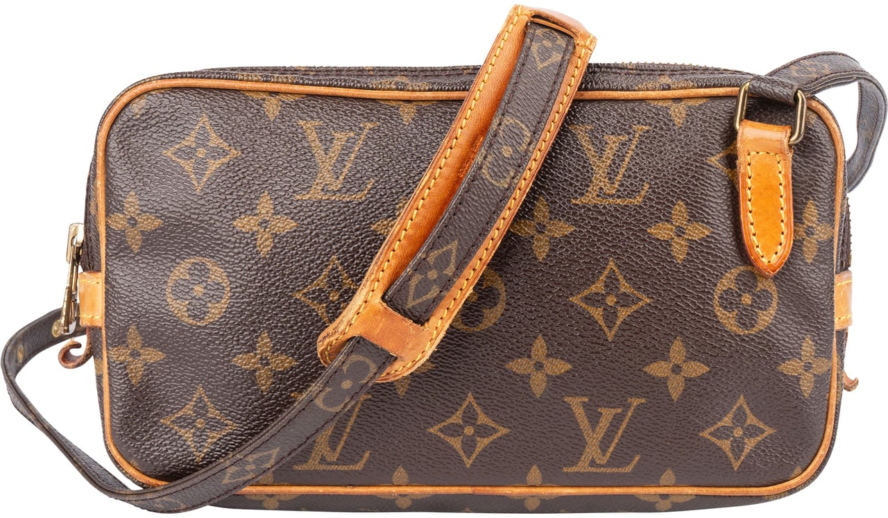 Louis Vuitton Louis Vuitton Canvas Monogram Marly Crossbody Bag Bruin