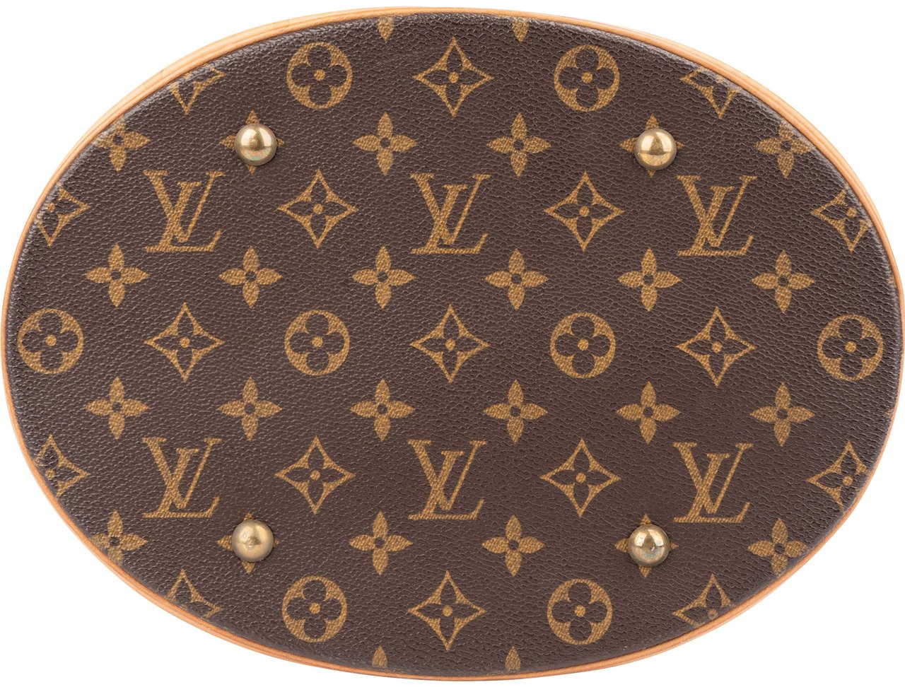 Louis Vuitton Canvas Monogram Bucket Bag GM Shoulder Bag Bruin