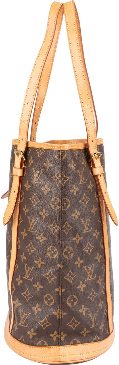 Louis Vuitton Canvas Monogram Bucket Bag GM Shoulder Bag Bruin