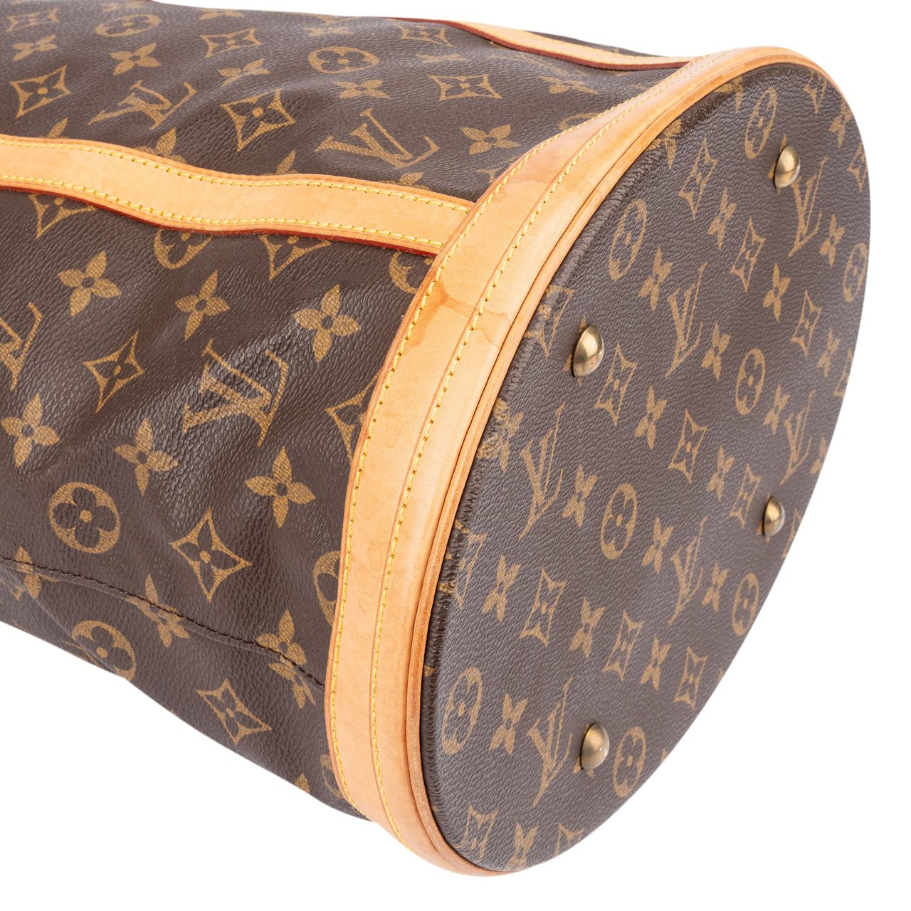 Louis Vuitton Canvas Monogram Bucket Bag GM Shoulder Bag Bruin