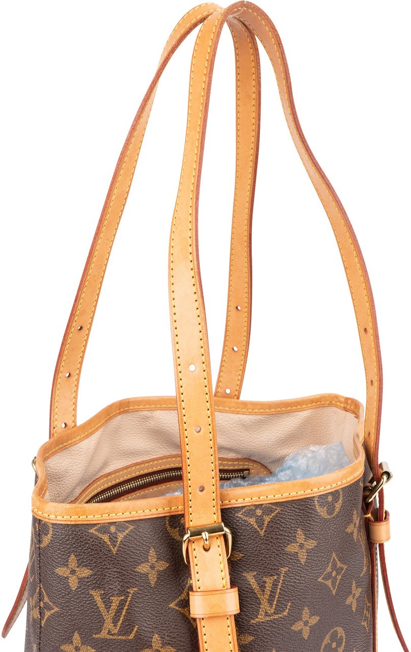 Louis Vuitton Canvas Monogram Bucket Bag GM Shoulder Bag Bruin