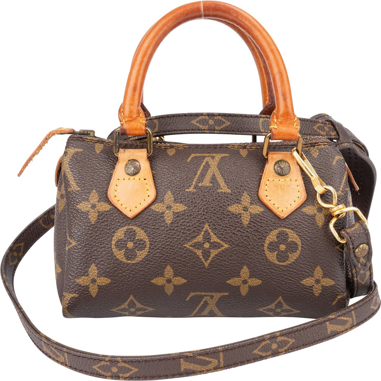 Louis Vuitton Louis Vuitton Canvas Monogram Mini Speedy Handbag Bruin