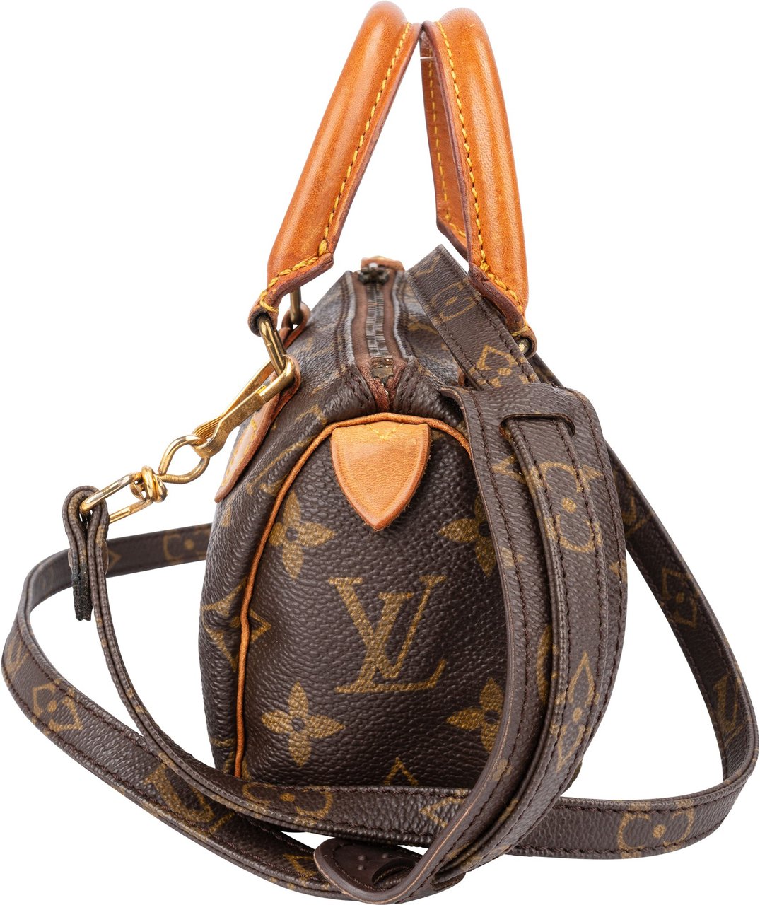 Louis Vuitton Louis Vuitton Canvas Monogram Mini Speedy Handbag Bruin
