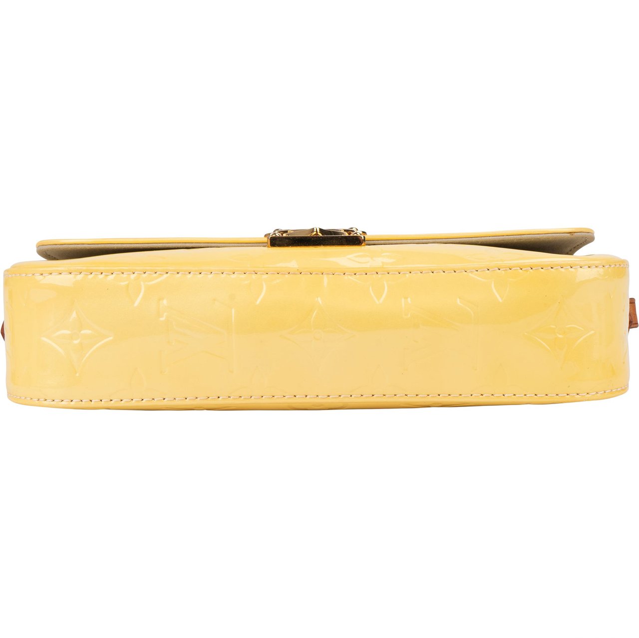 Louis Vuitton Louis Vuitton Yellow Vernis Monogram Malibu Street Handbag Geel