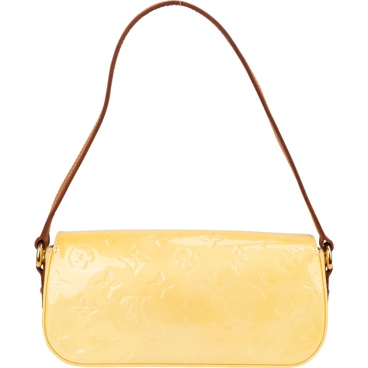 Louis Vuitton Louis Vuitton Yellow Vernis Monogram Malibu Street Handbag Geel