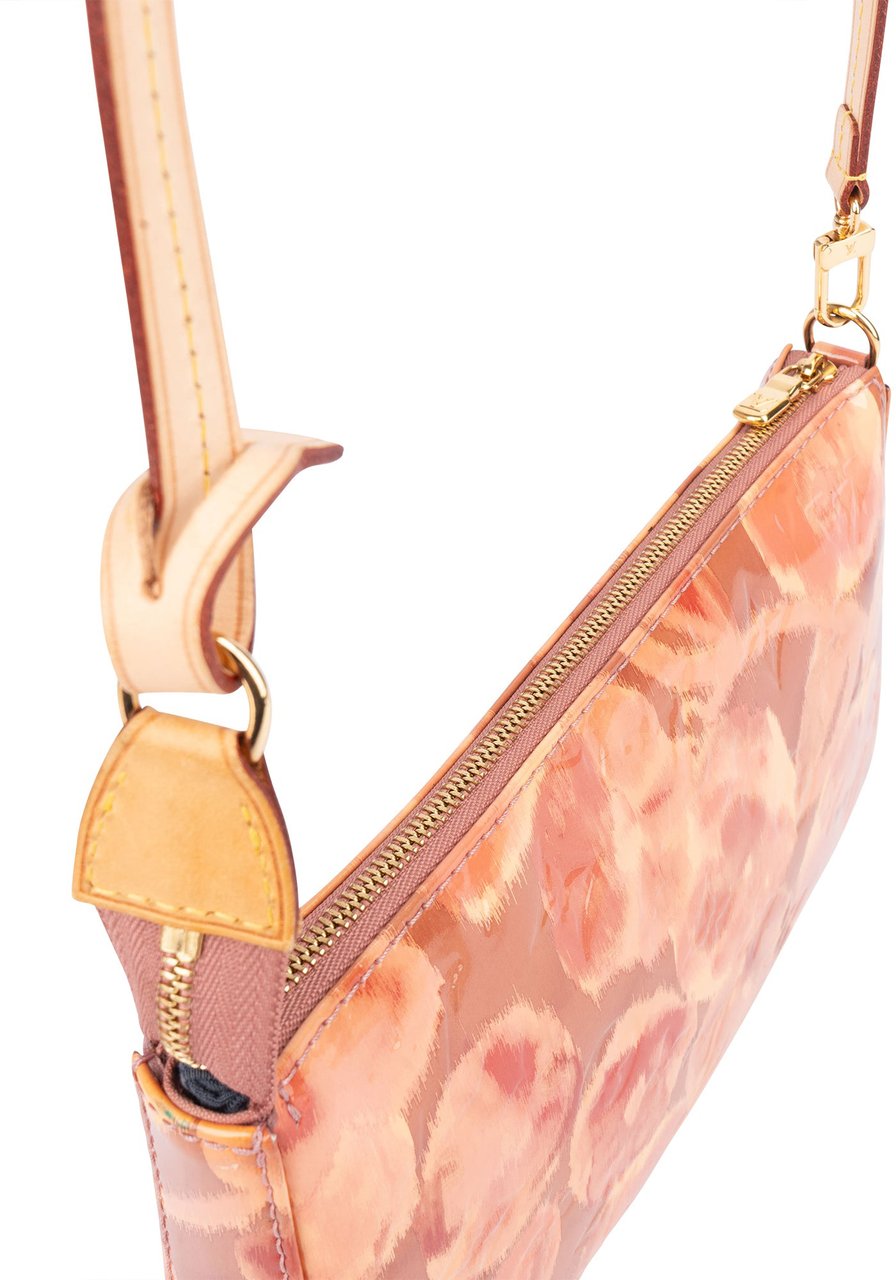 Louis Vuitton Louis Vuitton Limited Ikat Roses NM Pochette Accessoire Crossbody Bag Roze