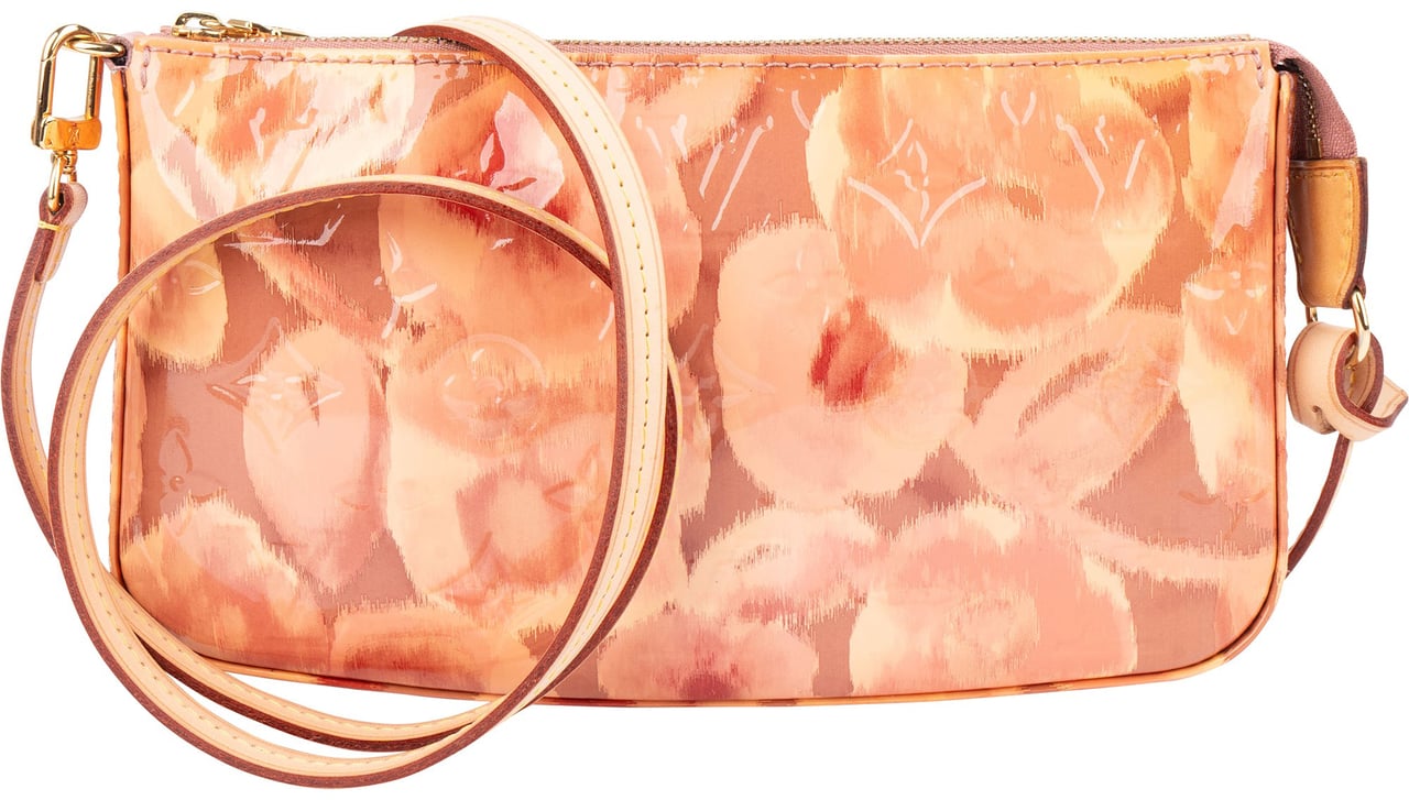 Louis Vuitton Louis Vuitton Limited Ikat Roses NM Pochette Accessoire Crossbody Bag Roze