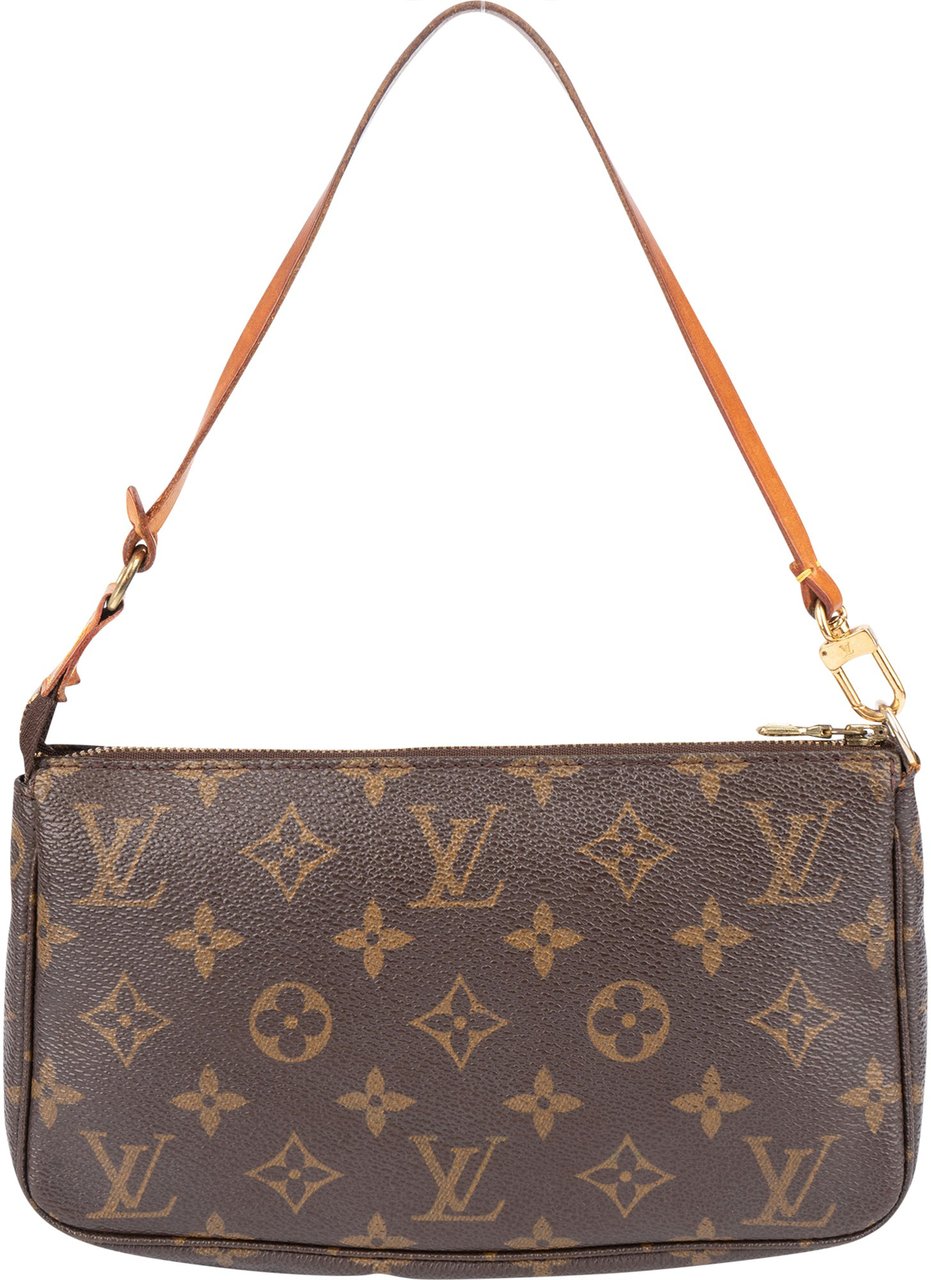 Louis Vuitton Louis Vuitton Canvas Monogram Pochette Accessoire Handbag Bruin