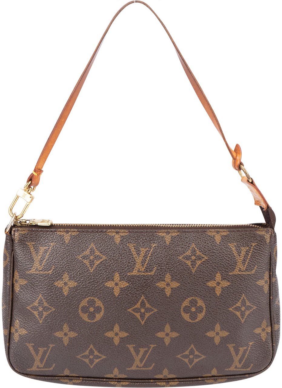 Louis Vuitton Louis Vuitton Canvas Monogram Pochette Accessoire Handbag Bruin