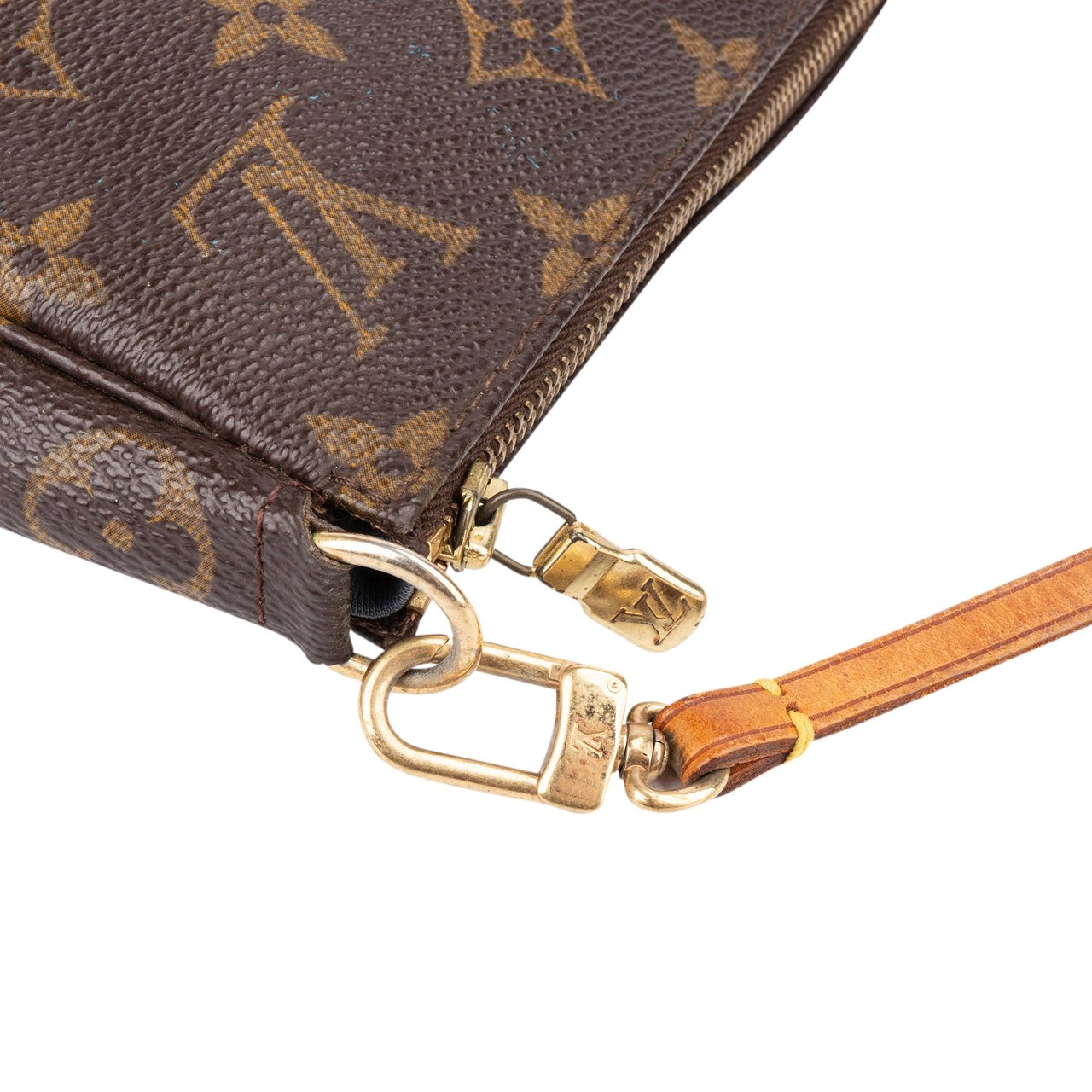 Louis Vuitton Louis Vuitton Canvas Monogram Pochette Accessoire Handbag Bruin
