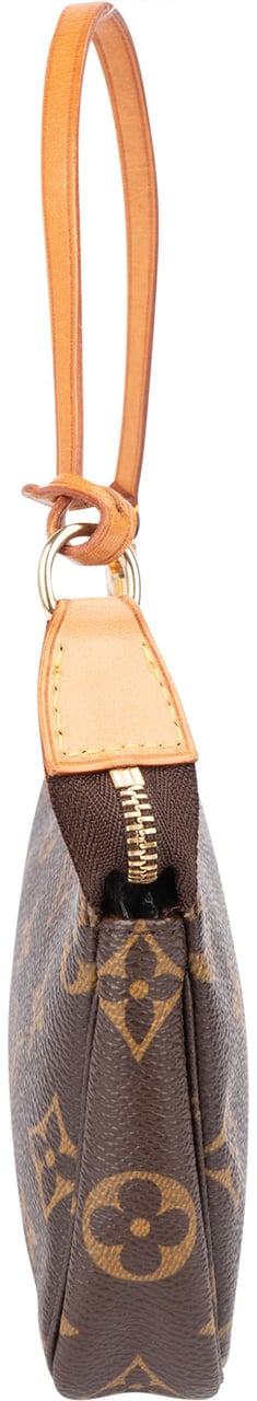 Louis Vuitton Louis Vuitton Canvas Monogram Pochette Mini Handbag Bruin